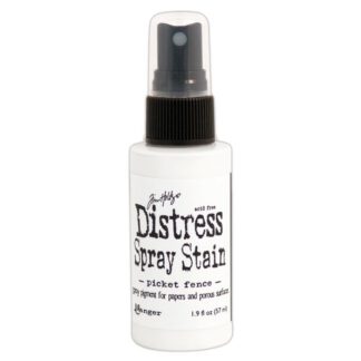 Distress Spray Stain picket fence