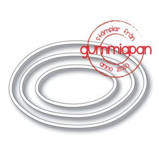 Gummiapan Stanze hand-drawn ovals