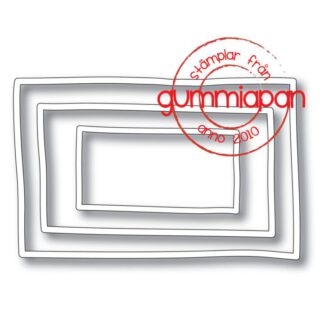 Gummiapan Stanze hand-drawn rectangle