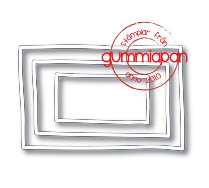Gummiapan Stanze hand-drawn rectangle