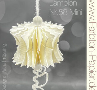 Faltstanze Farbton-Papier Lampion 58Mini
