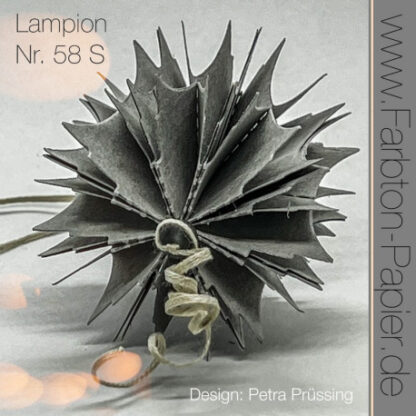 Faltstanze Farbton-Papier Lampion 58S