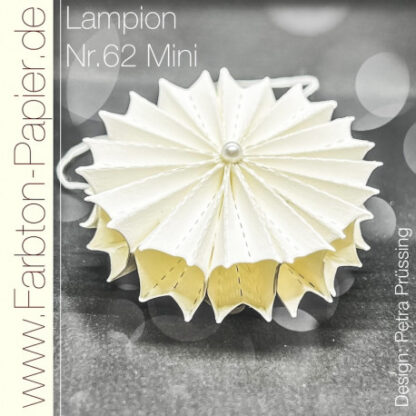 Faltstanze Farbton-Papier Lampion 62Mini