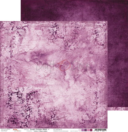 Hintergrundpapier Craft O'Clock Purple-Fuchsia Mood #1