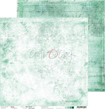 Hintergrund Papier Craft O'clock 'Mint Mood#1