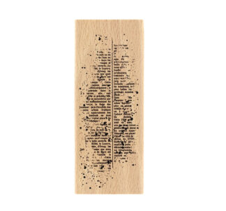 Holzstempel Texte