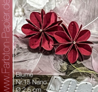 Faltstanze Blume Nr. 15Nano Farbton-Papier