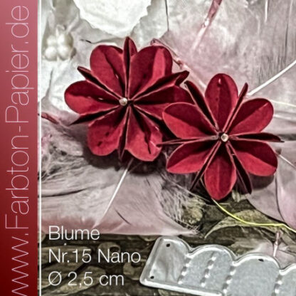 Faltstanze Blume Nr. 15Nano Farbton-Papier