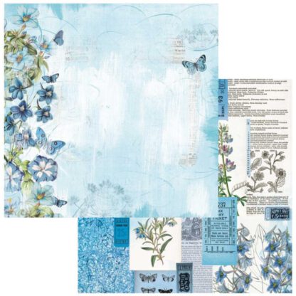 Designpapier 'Gardenia - Blue Persuasion'