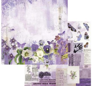 Designpapier 'Gardenia - Violaceous'