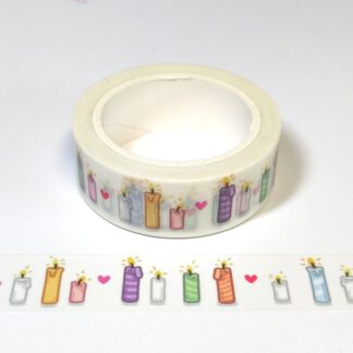 Washi Tape Kerzen Gummiapan