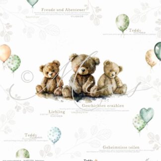 Designpapier 'Teddybären – TEDDY'