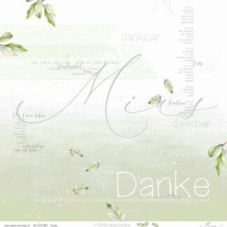 Designpapier 'Danke – Frühlingspoesie'