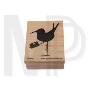 Holzstempel 'Luftpost - Vogel'