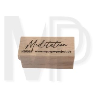 Holzstempel 'Meditation'