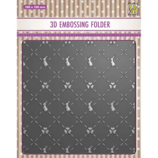 Prägefolder 3D 'Folder Bunny's and Clovers'