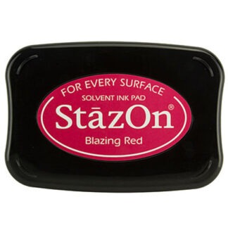 StazOn Inkpads Blazing Red 5x8cm